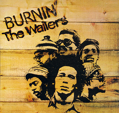 BOB MARLEY & THE WAILERS - Burnin' (Jamaican Release) album front cover vinyl record